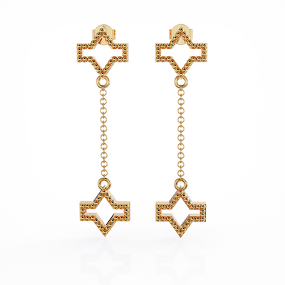 Starlite earring, 18k gold