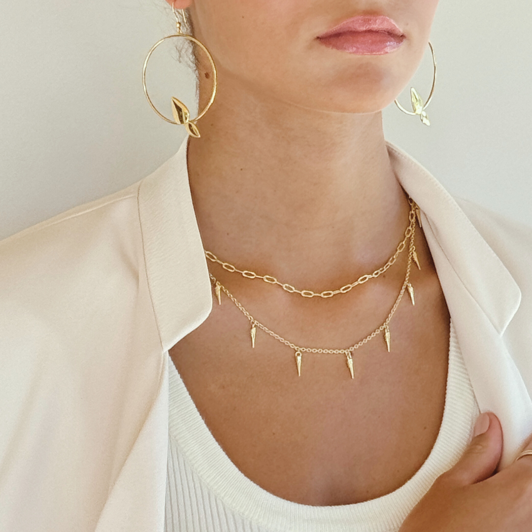 Bloom 18k gold vermeil necklace
