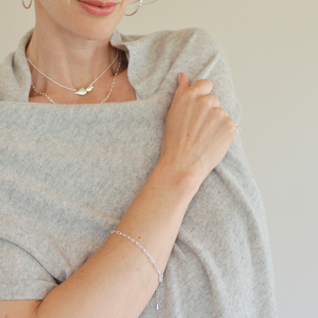 Bloom silver bracelet