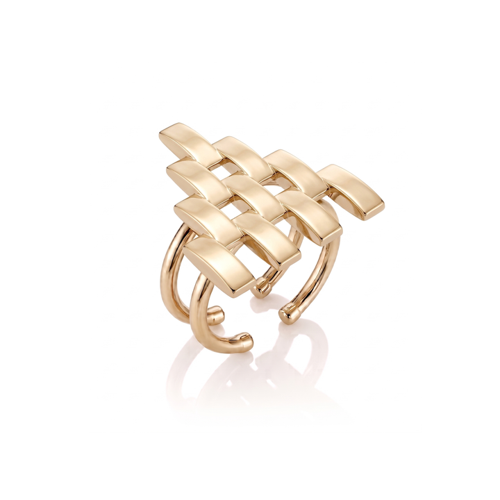 The Gatsby ring in gold vermeil