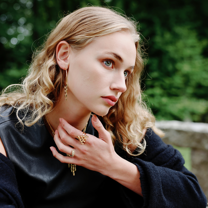 The Gatsby ring in gold vermeil