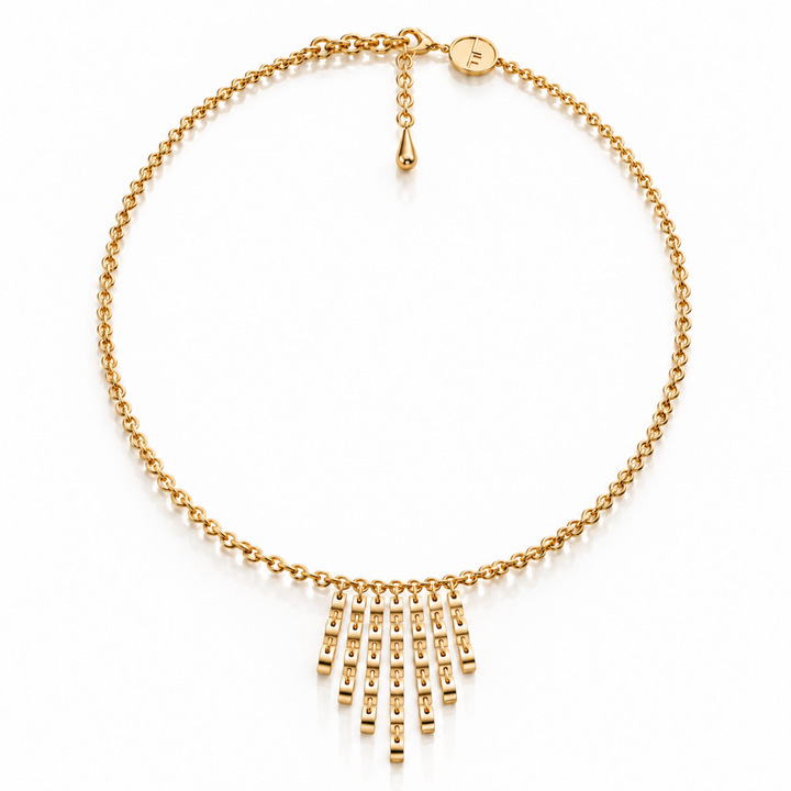 The Gatsby necklace gold vermeil