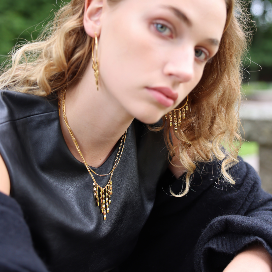 The Gatsby necklace gold vermeil