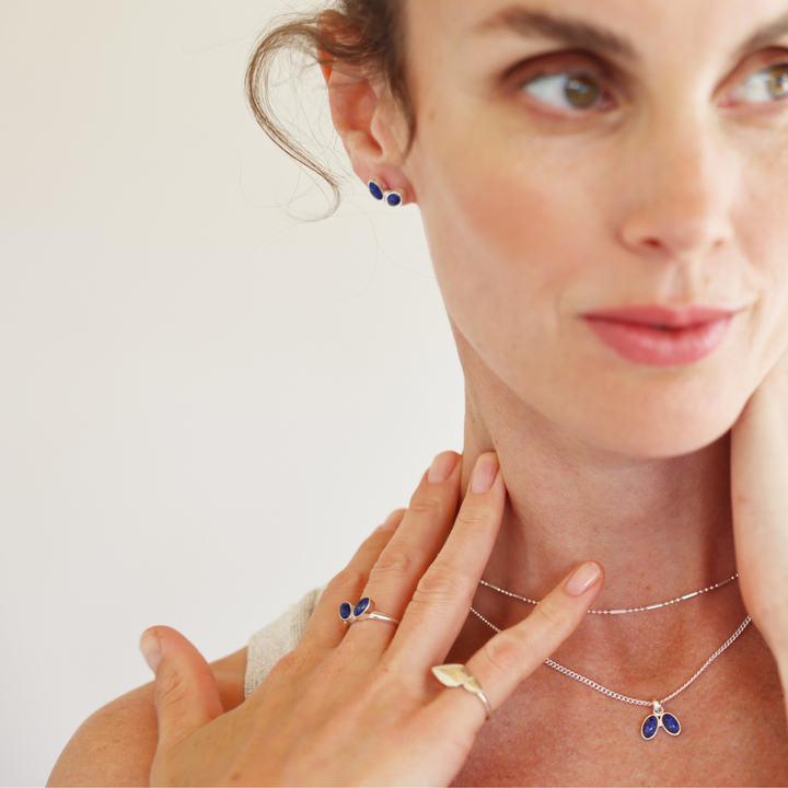 You & Me Baby silver earrings