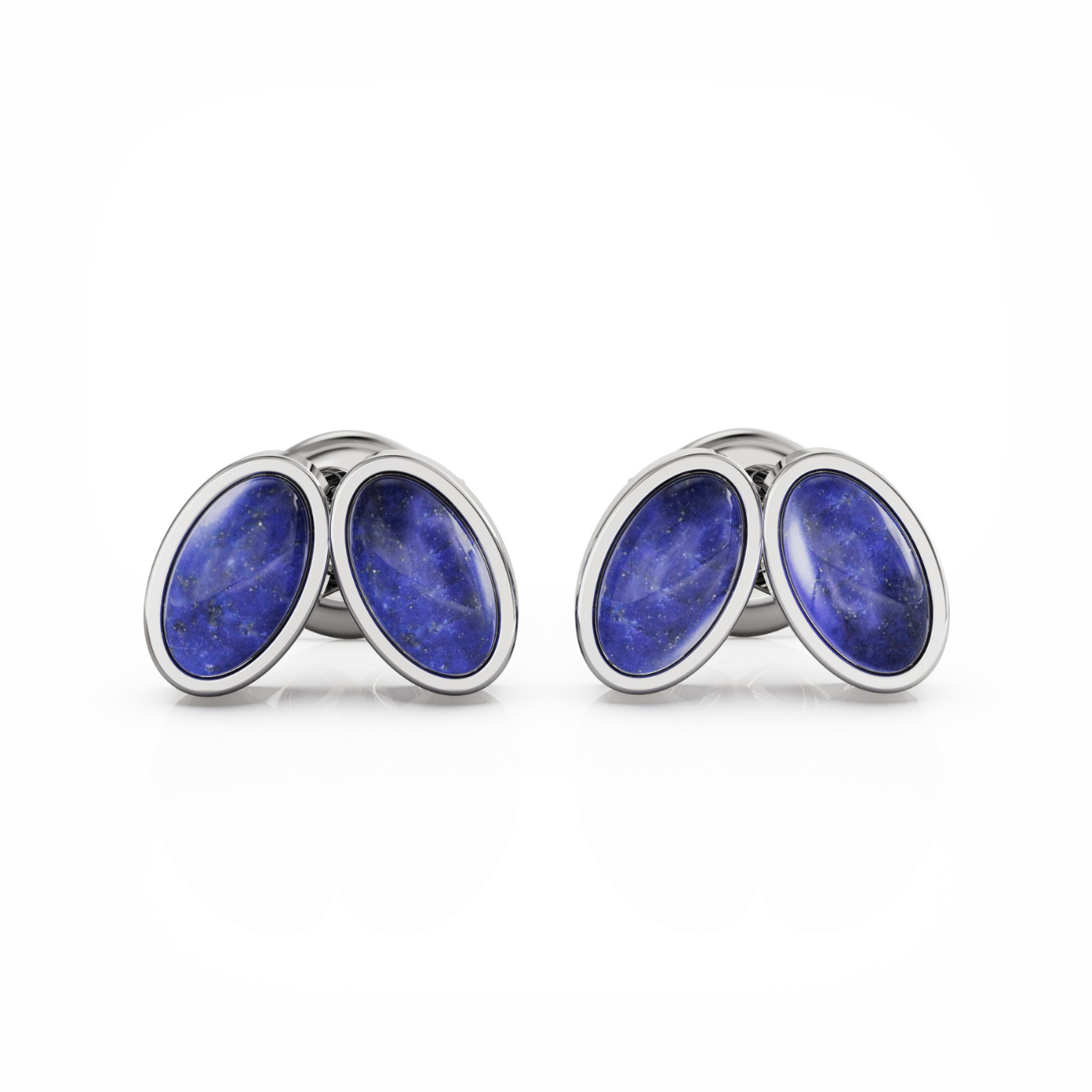 You & Me Baby sterling silver earrings with blue lapis lazuli