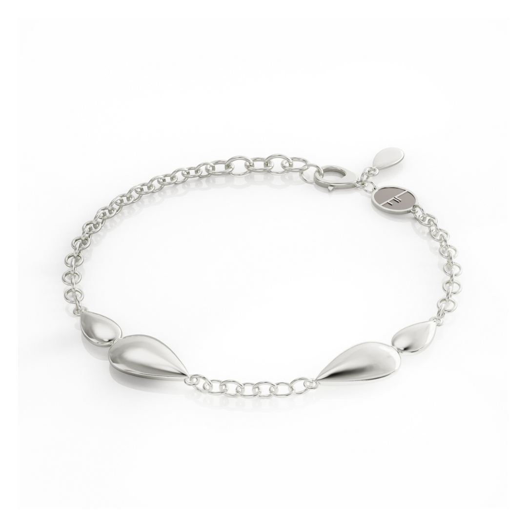 Lotus silver bracelet