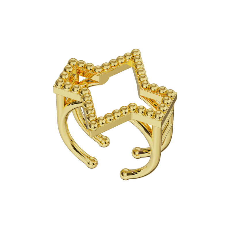 Starlite ring 18k gold