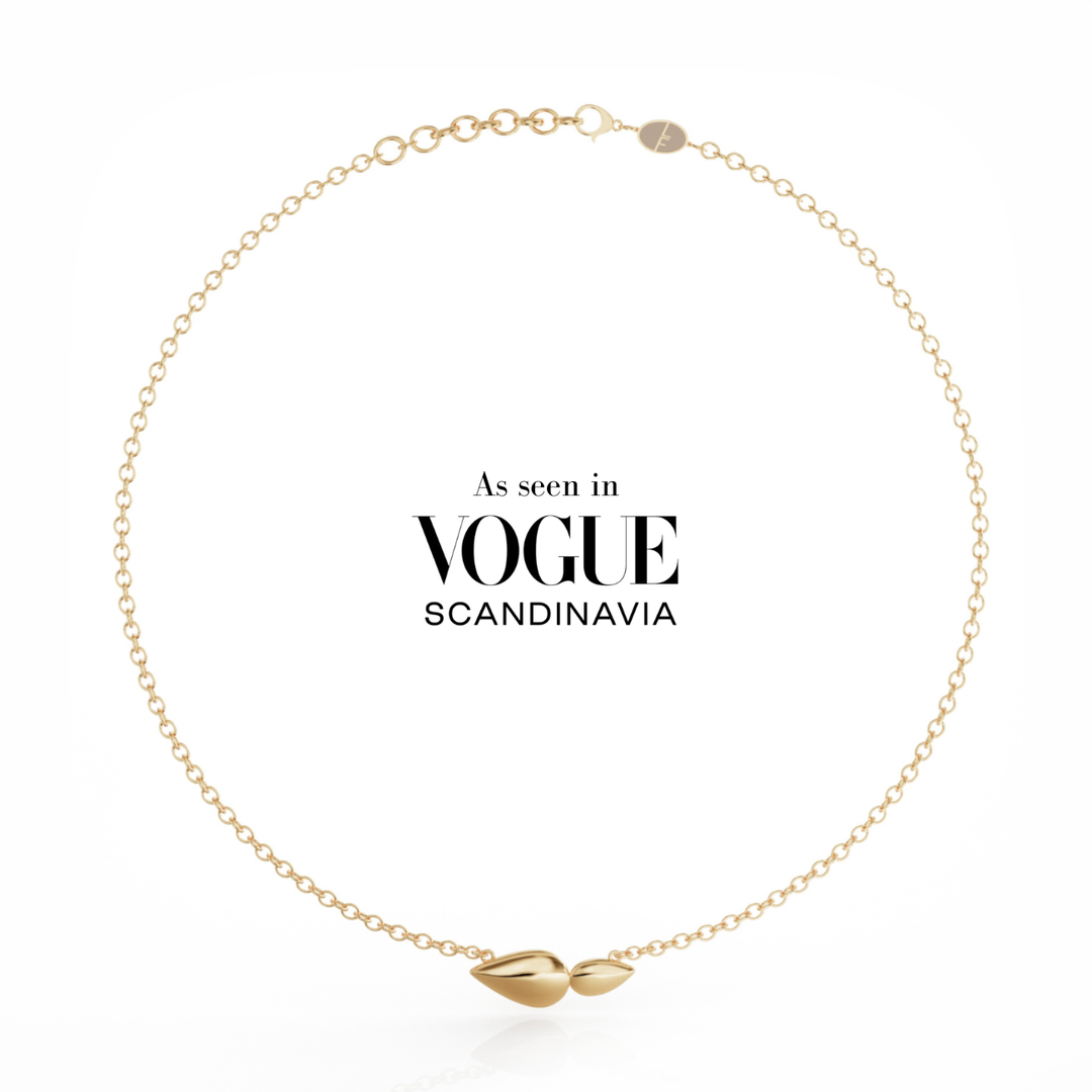 Lotus 18k gold vermeil necklace