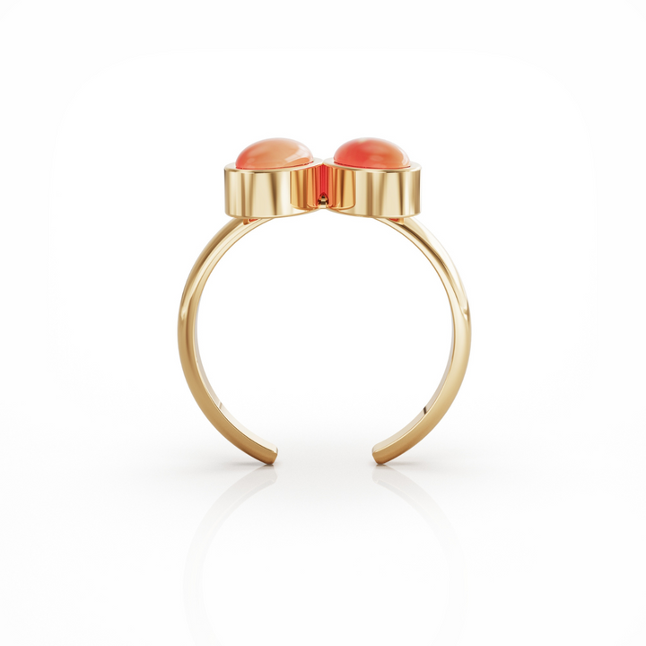 You & Me Baby 18k gold vermeil ring