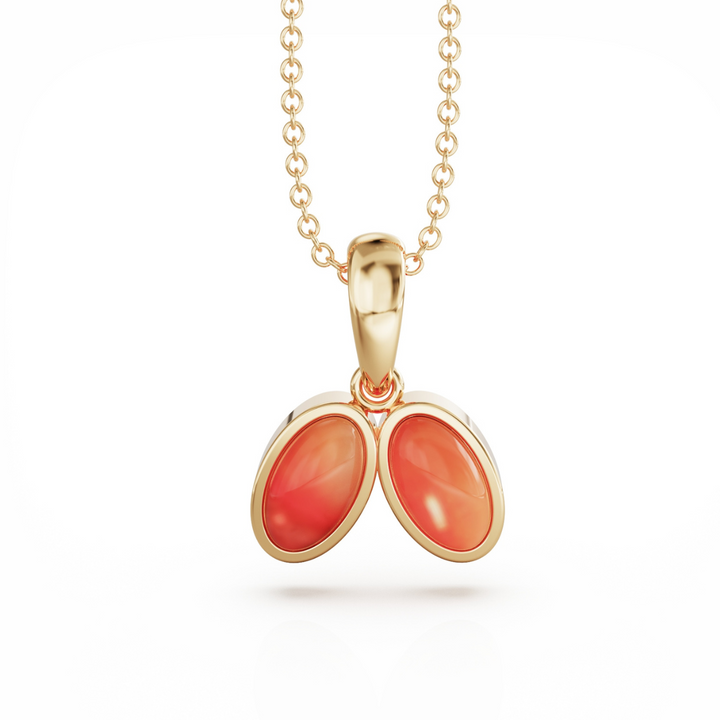 You & Me Baby 18k gold vermeil necklace