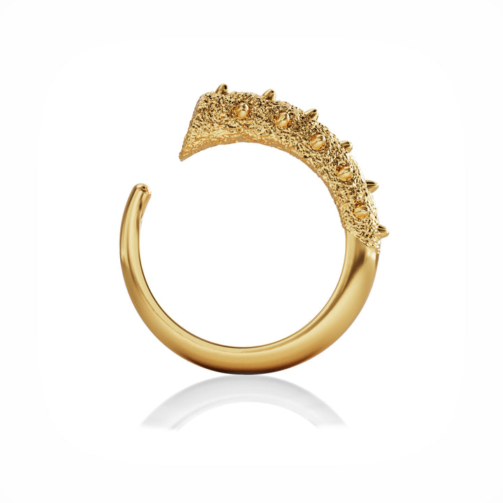 Horn 18k gold vermeil ring