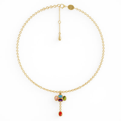 Bauble necklace 18k gold