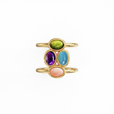 Bauble ring 18k gold