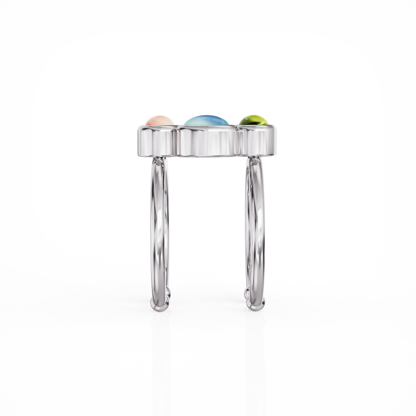 Bauble ring silver