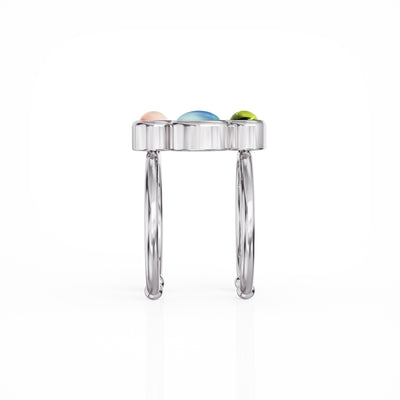 Bauble ring silver