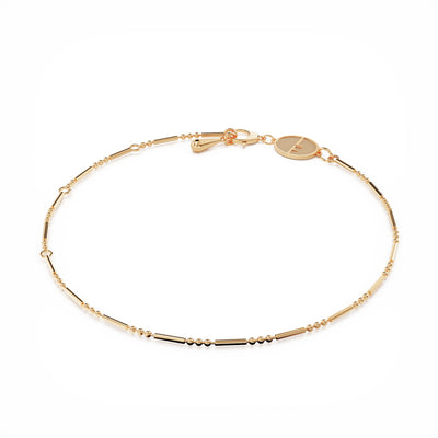 Daisy layering bracelet 18k gold vermeil