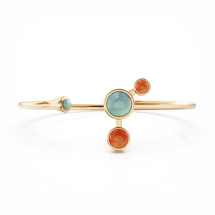 Aurora 18k gold vermeil bangle