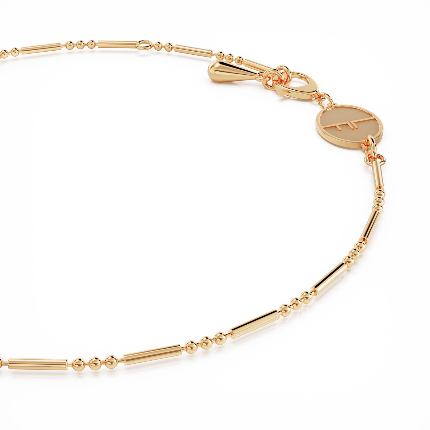 Daisy layering bracelet 18k gold vermeil