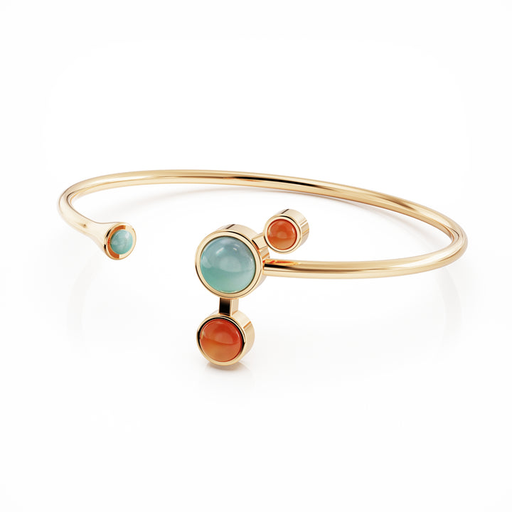 Aurora 18k gold vermeil bangle