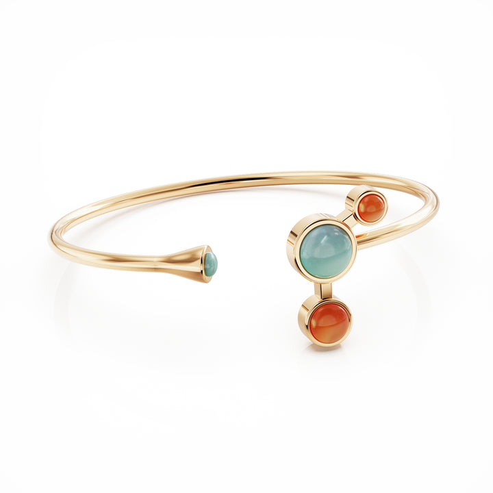 Aurora 18k gold vermeil bangle