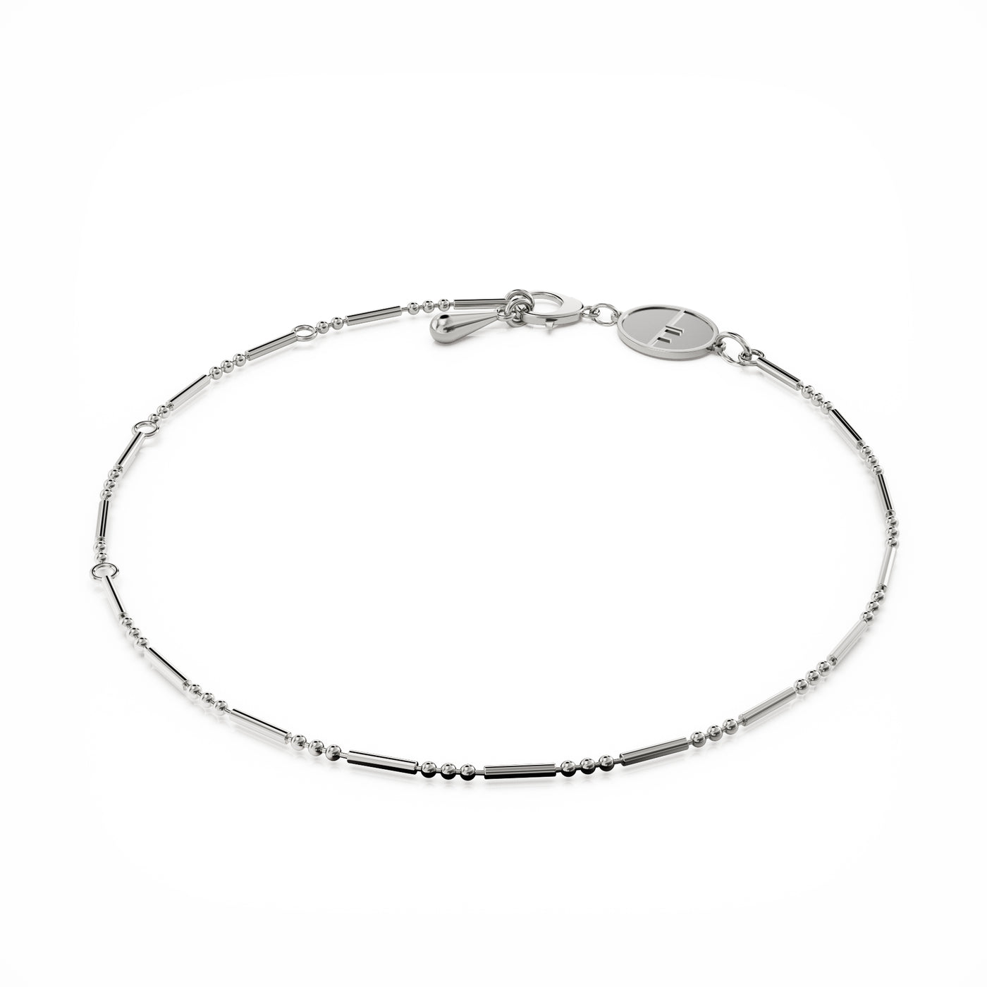 Daisy layering bracelet solid silver