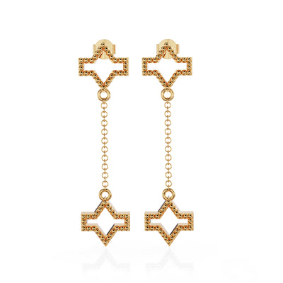 Starlite earring, 18k gold