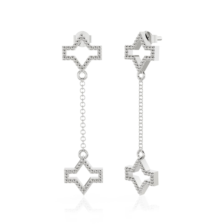 Starlite silver earrings