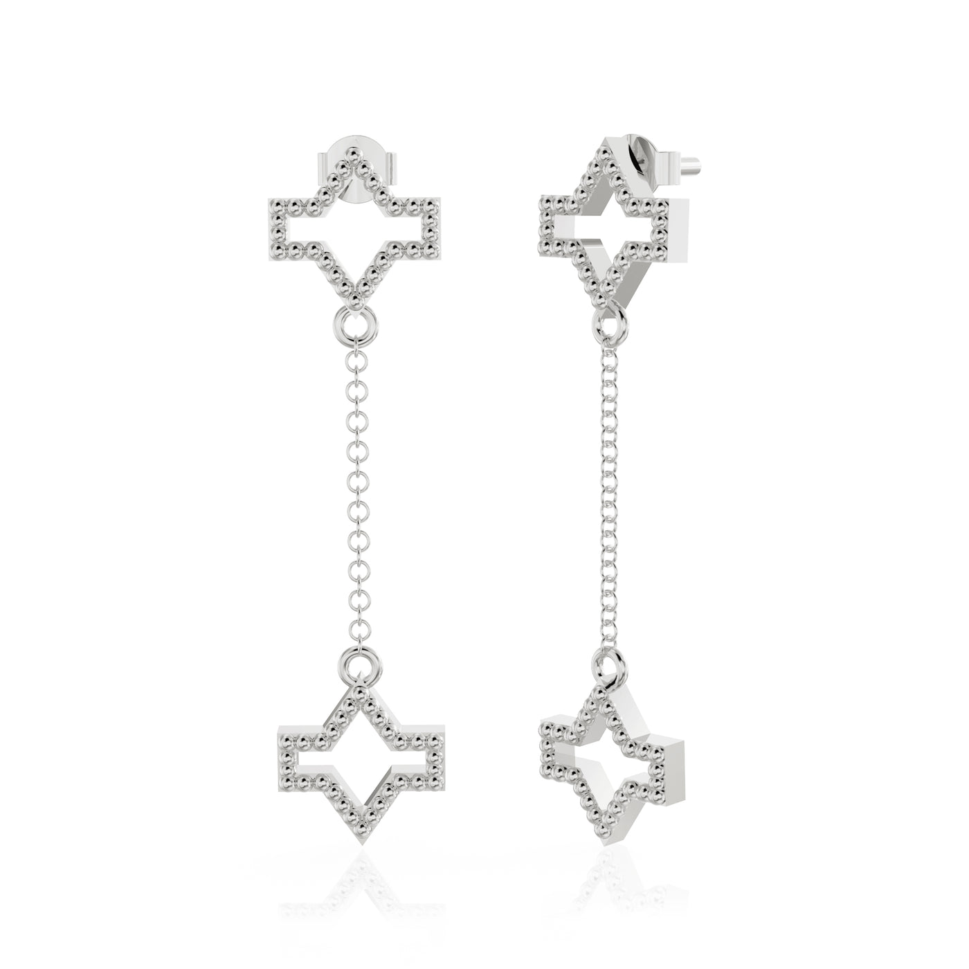 Starlite silver earring