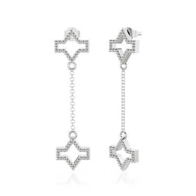 Starlite silver earring