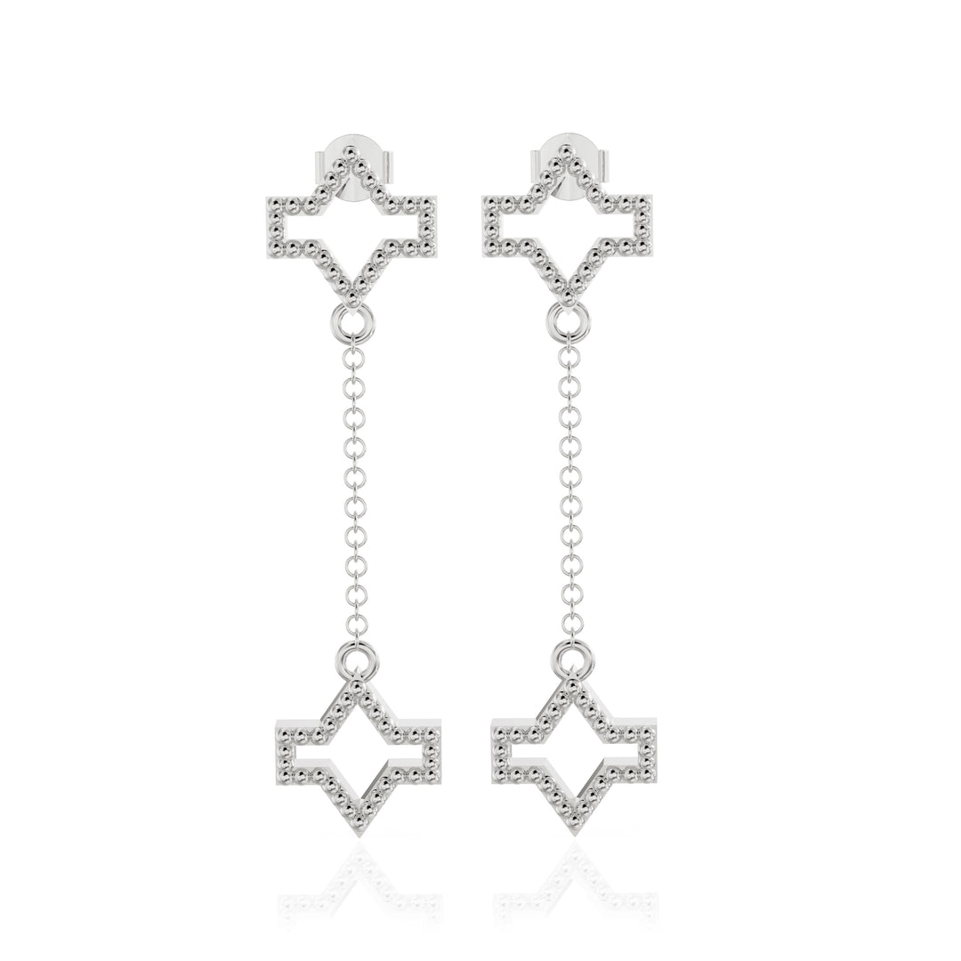 Starlite silver earrings