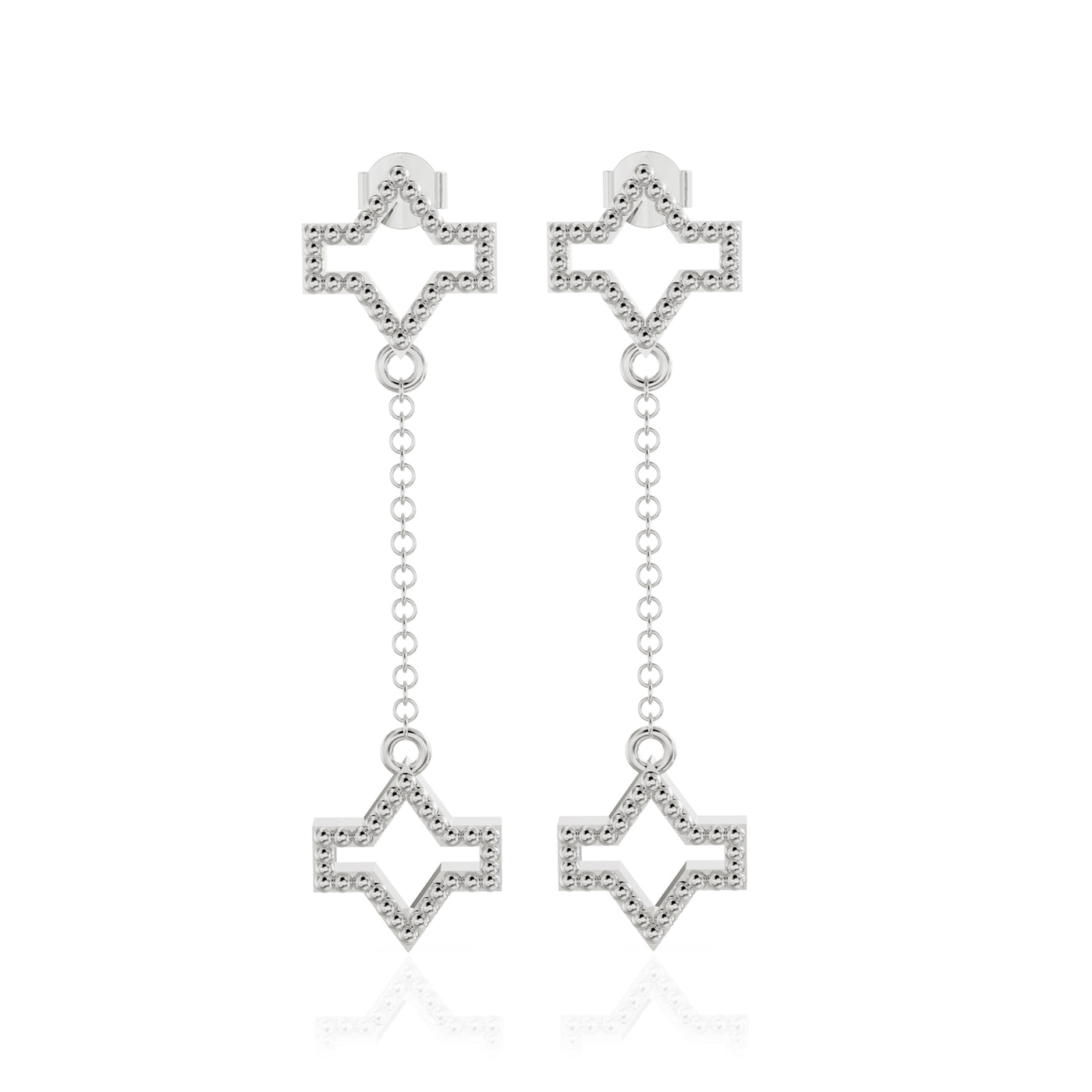 Starlite silver earring