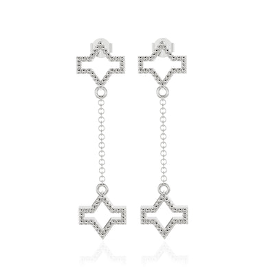 Starlite silver earring