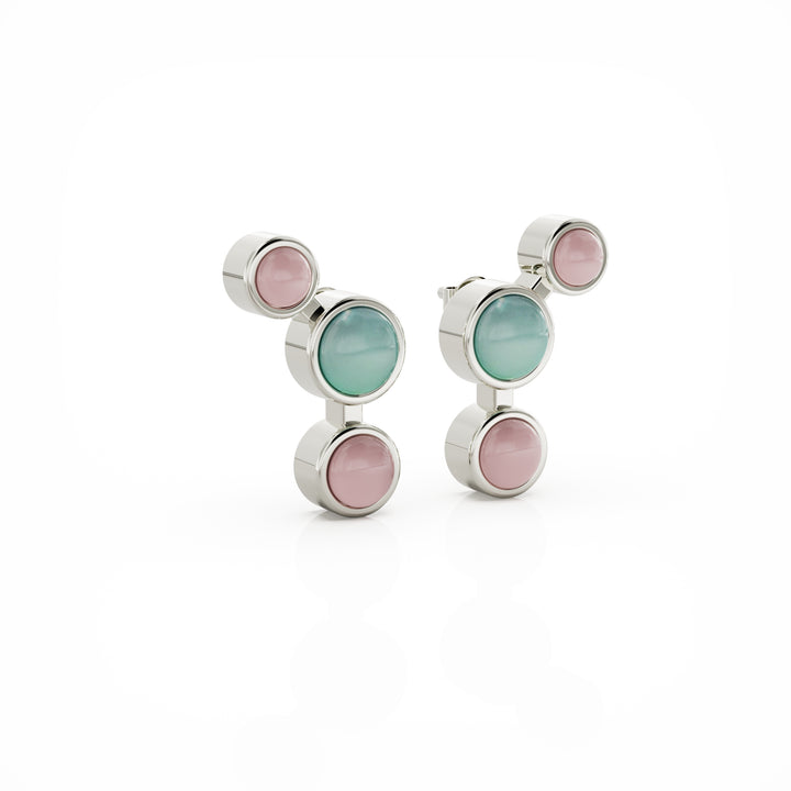 Aurora silver earrings