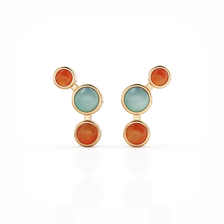 Aurora 18k gold vermeil earrings