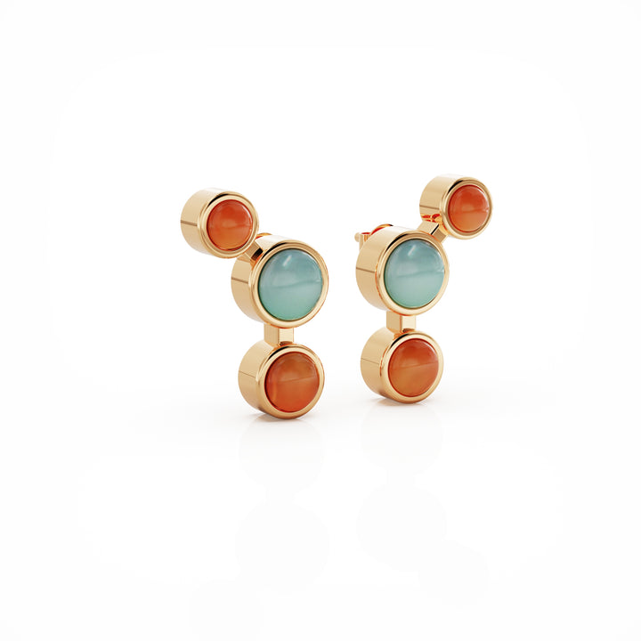 Aurora 18k gold vermeil earrings