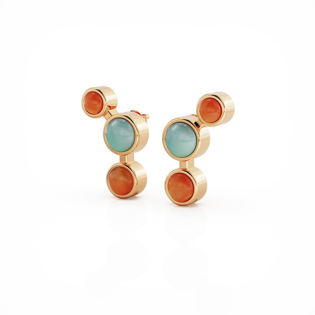 Aurora 18k gold vermeil earrings