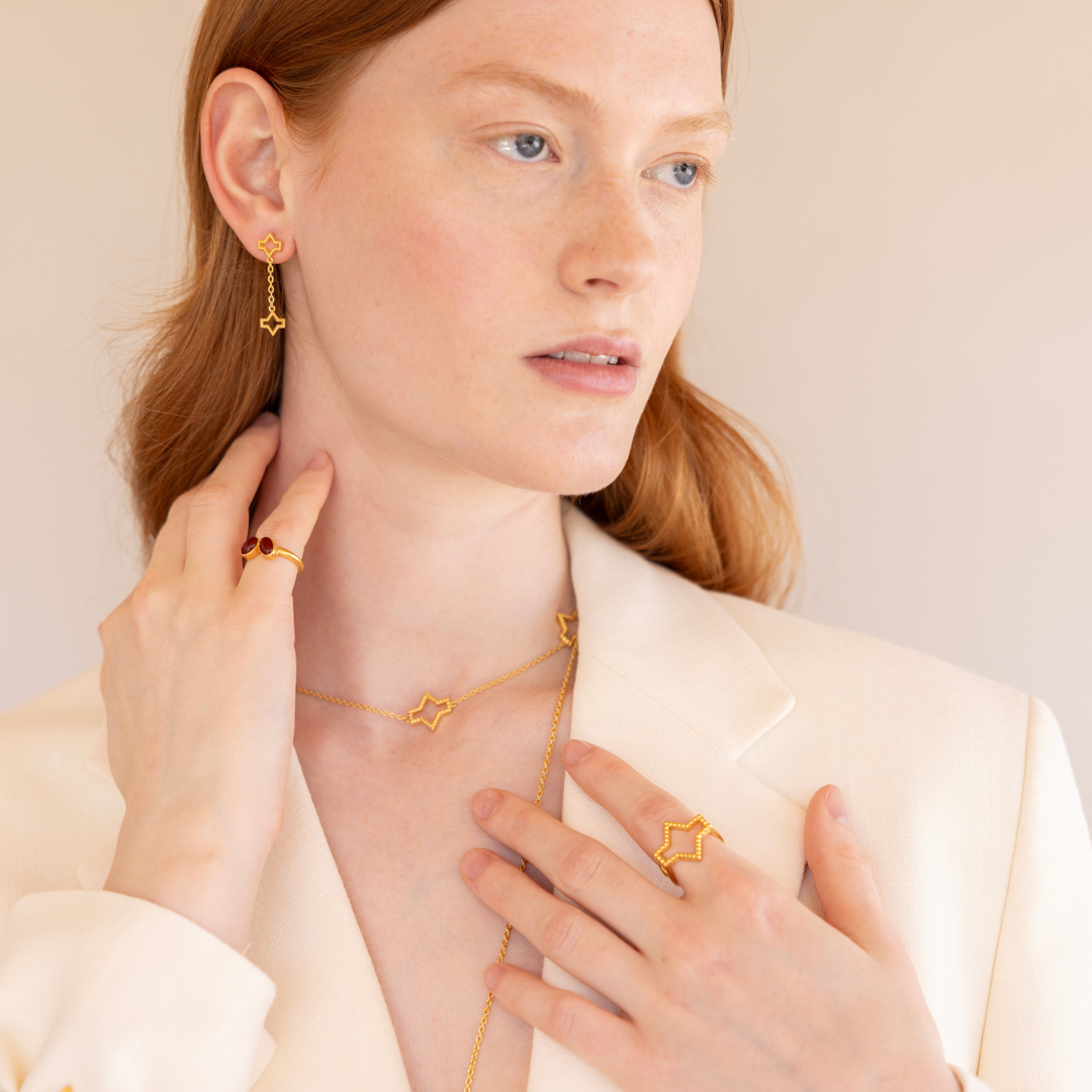 Starlite 18k gold vermeil earrings