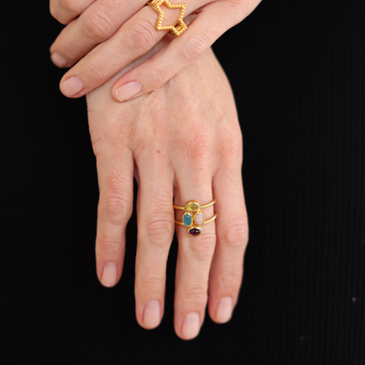 Bauble ring 18k gold