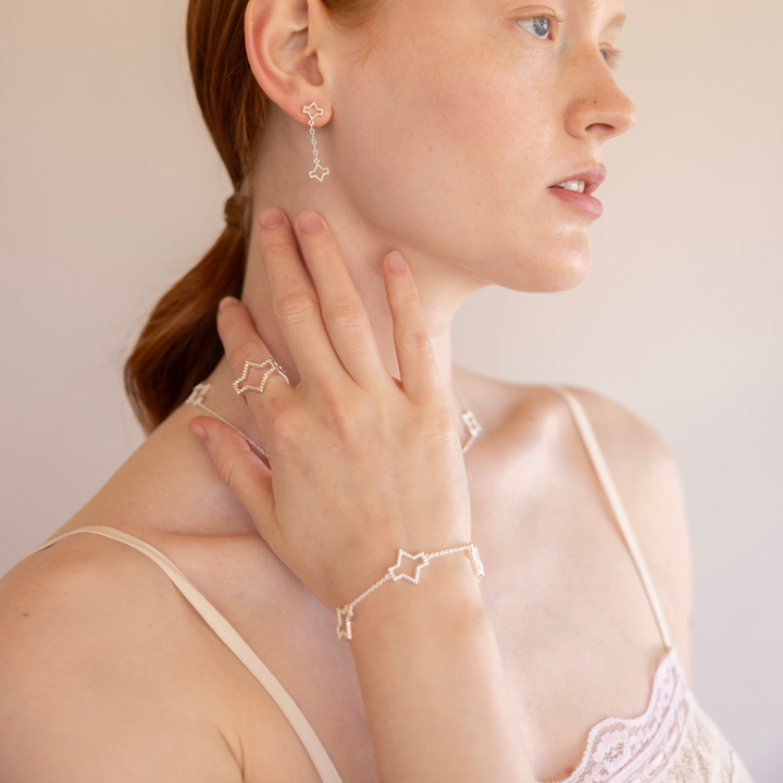 Starlite silver earrings