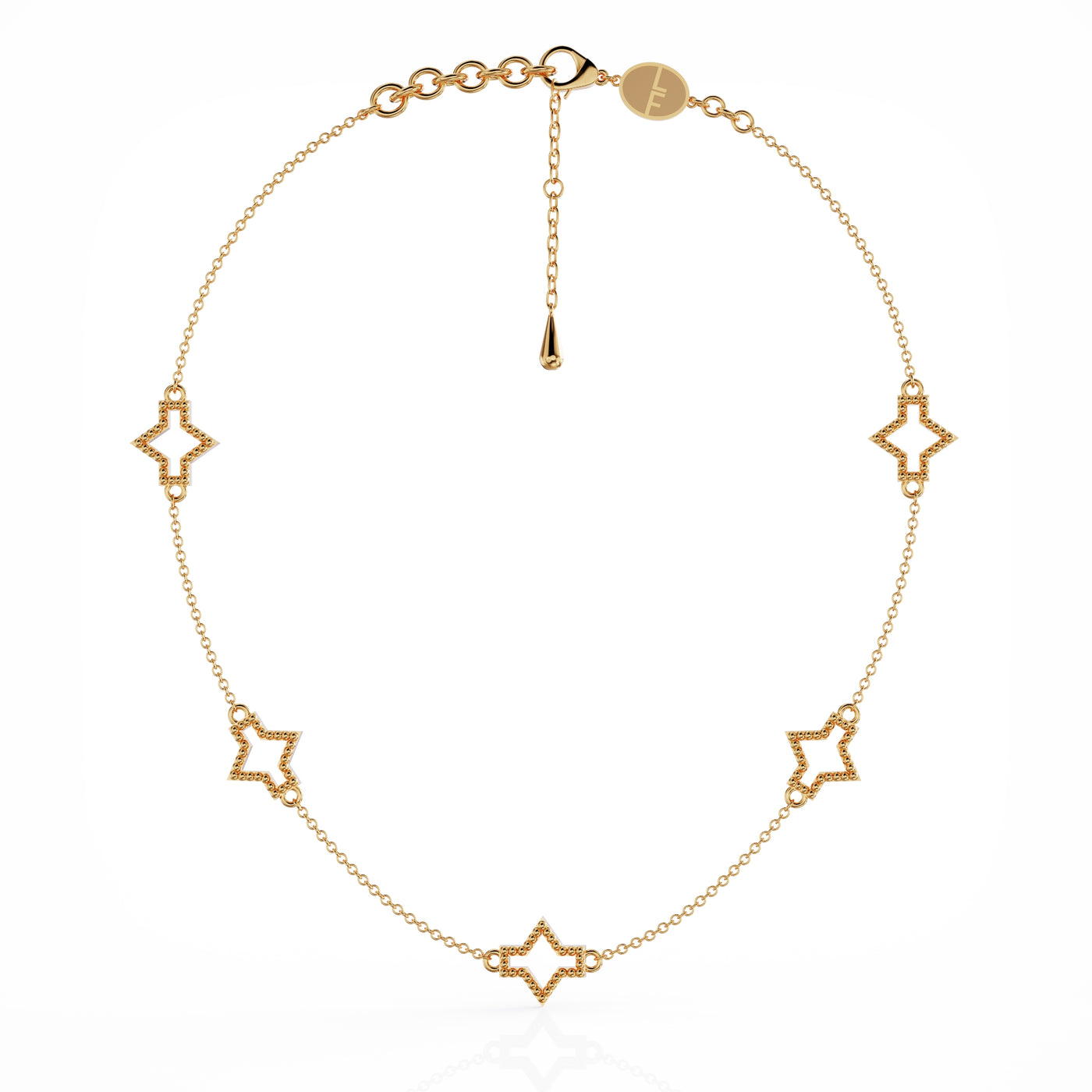 Starlite necklace, 18k gold