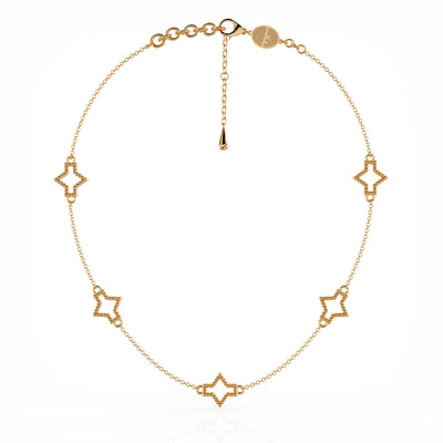 Starlite necklace, 18k gold
