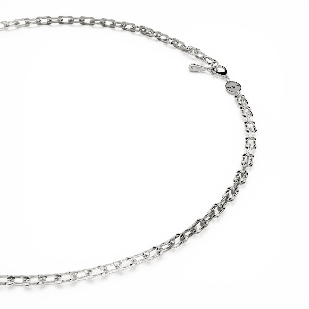 Bloom silver necklace