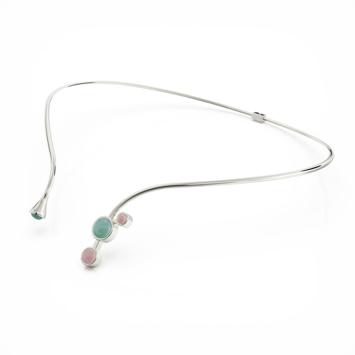 Aurora silver collier