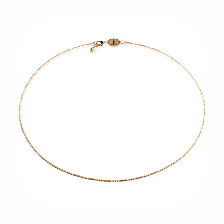 Daisy 18k gold vermeil layering necklace
