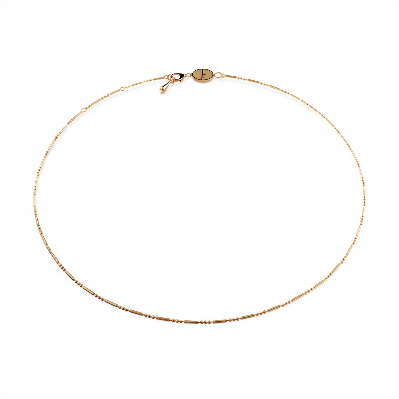 Daisy layering necklace 18k gold vermeil