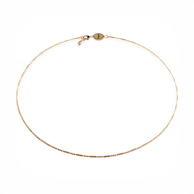 Daisy layering necklace 18k gold vermeil