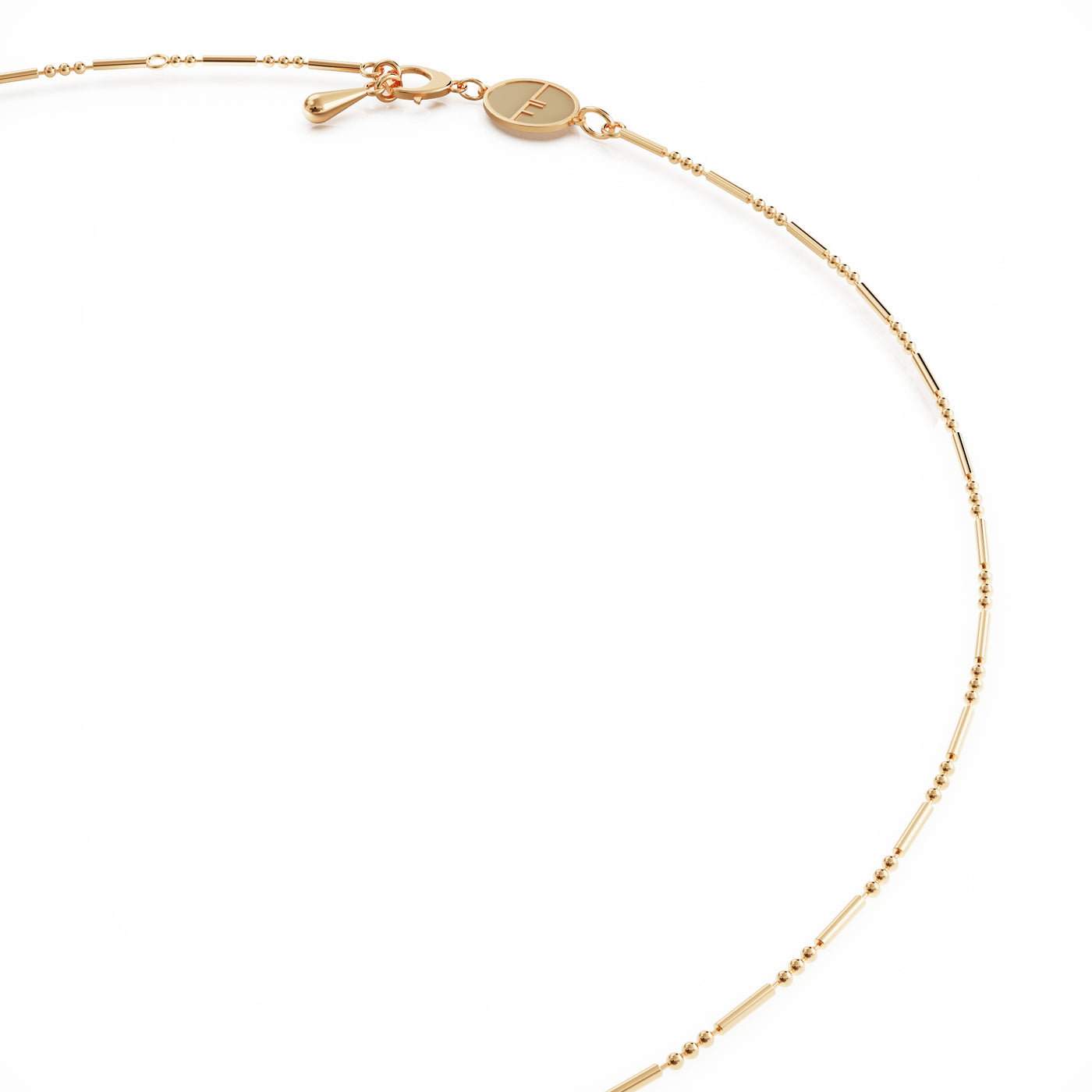 Daisy layering necklace 18k gold vermeil