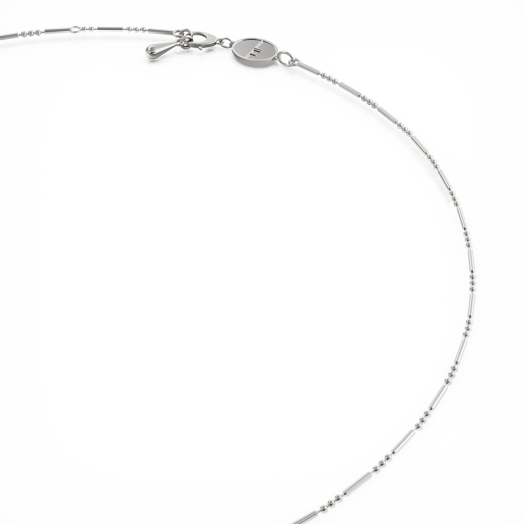 Daisy silver layering necklace