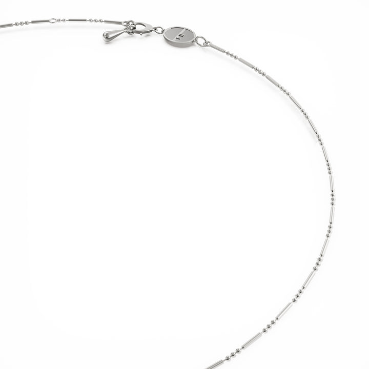 Daisy silver layering necklace