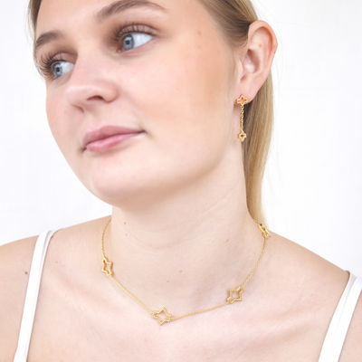 Starlite necklace, 18k gold